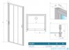 Radaway Evo DW drzwi wnękowe 85 szkło przejrzyste 335085-01-01